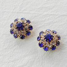 2 Pieces Luxury Rhinestone Cufflinks Decorative Button Covers For Men's And Women's Shirts Perfect For Everyday Wear, Holiday Celebrations, And Business Gatherings No Sewing Required-Wear In Three Seconds Multiple Colors Available Valentine's Day Gift - Rhinestones - View 15