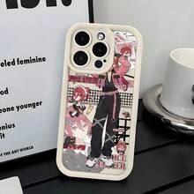 A Boy With Long Red Hair Wearing Pink And Black Clothes, Hyomas Chigiri, Has A Phone Compatible With Models 17,, 16, 15, 14, 13, 12, 11 Pro, X, XR, XSMAX, 8 And Plus, With A And Elegant Design With Protection17,17 Pro - 白色 - 查看 5