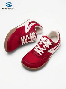 HOBIBEAR 1 Pair Unisex Comfortable Breathable Mesh Barefoot Shoes, Women's Special Wide Width, Rubber Non-Slip Outsole, Zero Drop Training Hiking Shoes - Red - View 4