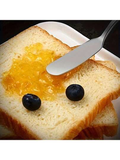 2pcs Stainless Steel Butter Knives, Cheese Spreaders, Jar Scrapers, Metal Jar Scrapers, Household Jar Scrapers, Butter Spreaders, Kitchen Butter Knives, Multi-Purpose Butter Knives, Kitchen Tools, Kitchen Accessories