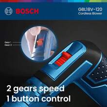 Bosch GBL18V-120 Cordless Blower Compact Heavy Duty Electric Blower (Battery And Charger Are Not Included) Adapted Battery Model: All Bosch 18V Voltage Batteries.