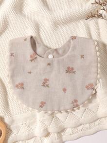 1pc Baby Bib, Decorative Bib For Baby Girls, Newborn Gift - Multicolor - View 11