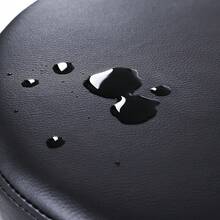 Songmics Taburete de bar Taburete de trabajo acolchado con ruedas regulable en altura Negro - Negro - Ver 7