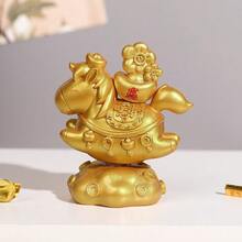 1个可爱卡通财运摆件，办公桌装饰，风水摆件，寓意吉祥，新年礼物，送给同事、男朋友、女朋友（管道、机械、办公桌配件） - 彩色 - 查看 8