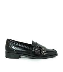 ZAPATO DE PIEL CON HEBILLAS DE MUJER APLAUSO SIERRA 22530 NEGRO - Noir - Voir 1