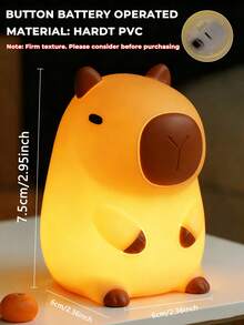 Đèn ngủ hình chuột lang nước dễ thương, đèn ngủ hình trâu, đèn LED mềm mại và đáng yêu, đèn ngủ hình kỳ nhông Mexico, đèn ngủ hình động vật độc đáo, thích hợp cho bàn làm việc, ký túc xá, phòng ngủ, trang trí nhà cửa dịp tựu trường, quà sinh nhật và Giáng sinh, đồ trang trí, bạn đồng hành khi ngủ, quà tặng ngày Valentine. - Nhiều màu - Xem 10