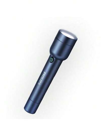 PHILIPS SFL1236 손전등: 보관 및 휴대가 간편한 미니 사이즈; 야외 환경에 적합한 고밀도 방수 기능; 원버튼 전환 방식의 4가지 모드; 가정용 비상등 및 야외 조명으로 적합; 블랙 색상.