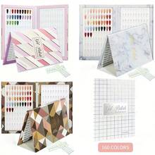 160 Colors/216 Colors Marble Color Chart + 240pcs Nail Tips Display Book, Nail Polish Storage Album, Nail Art Design Catalog, Includes 240PCS Nail Tools. Marble Pattern Nail Art Display Book, Suitable For Nail Technicians, Salons And Home Use, As Gel Polish Organizer, White Marble Design For Nail Art Reference Guide. 160 Colors Nail Polish Color Chart, Nail Gel Sample Display Board, 160 Color Palette Color Card, 240 Color Card Album