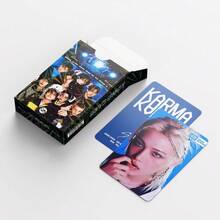 92件/盒（60张LOMO卡+32张贴纸）K-POP粉丝周边，SKZ限量版粉丝商品，照片卡，贴纸，节日礼物 - 彩色 - 查看 4