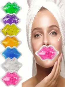 30 miếng túi chườm gel hình môi tái sử dụng, thích hợp chăm sóc môi và mắt, phù hợp với mọi loại da, liệu pháp nóng/lạnh, làm mờ quầng thâm và nếp nhăn, mặt nạ gel mắt, quà tặng unisex. - Nhiều màu - Xem 2