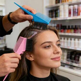 3/5 st hårfärgningsborste skålset med öronkåpor färgblandare hårfärgningsfärgning färgningsapplikator hårstylingtillbehör