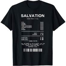 Jesus Paid For Everything - Christian Tee - 黑色 - 查看 1