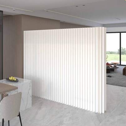 Room Divider,Bedroom,Foldable Room Divider Screen Crafted From Kraft Paper, Offering Versatile Placement For Offices, Living Rooms, And Beauty Salons