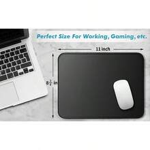 4 Mouse Pad Stitched Edges Premium-Textured Large Mouse Pads Mat Natural Non-Slip Rubber Base Mousepad for Laptop Computer and PC 11 x 8.7 inches Black - Negro3Paquete - Ver 2