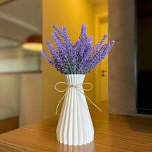 Helena Cachepot Vase - Tall, High-Quality Vase - Comes With A Sisal Ribbon. - 白色 - 查看 5