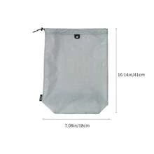 1个轻便尼龙防水防尘抽绳拖鞋收纳袋,便携式旅行行李整理袋,可重复使用和水洗,适合运动、居家和旅行,男女通用,旅行鞋袋,抽绳鞋套,旅行必备,邮轮必备,度假必备 - 彩色 - 查看 12