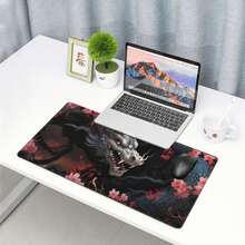 Large Mouse Pad Aesthetic Design Art Desk Mat Office Desk Accessories With Stitched Edge Non-Slip  Mouse Pad Rubber Base Keyboard Pad 31.5x12 Inch E-Sports Desk Pad For Office Home Back To School Gaming Mouse Pad - 彩色 - 查看 6