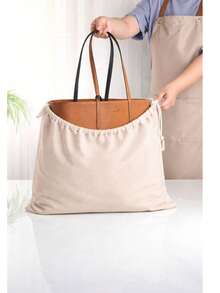 Faux Suede Dust Bags For Handbags | Reusable Drawstring Storage Bags, Suitable For Wallets, Shoes And Travel | Fabric Dust Cover Organizer | Wallet And Clutch Organizer For Closet And Cabinet - Multicolor - View 5