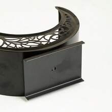 Bandeja para almacenar alimentos con forma de luna, plato para servir frutas, postres, aperitivos, plato decorativo para fiestas y uso doméstico. - Negro - Ver 7