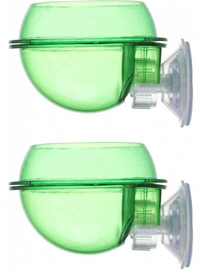 Windspeed Alimentador de reptiles con ventosa, alimentador de reptiles, cuenco de agua a prueba de escapar de gusanos, comedero Gecko comedero camaleón, accesorios de repisa de reptiles suministros para lagarto dragón barbudo, paquete de 2