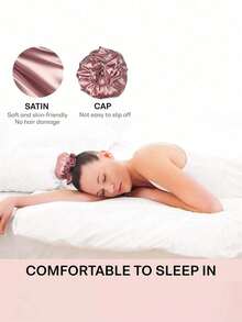 3 قطع مجموعة أدوات تجعيد الشعر بدون حرارة من الساتان الوردي، أعواد تجعيد ناعمة مع غطاء للشعر، مناسبة لجميع أنواع الشعر، بسيطة وعملية، مناسبة للاستخدام ليلاً، لا تؤثر على النوم، استيقظ مع تجعيدات طبيعية، مثالية لتصفيف شعر النساء أثناء التنقل - وردي - مشاهدة 9