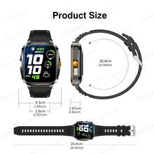 Smart Watch With LED Light, Wireless Call/Dial, Multiple Sports Modes, Call & Message Alerts, Customizable Wallpaper, Compatible With IOS/Android - Multicolor - View 2