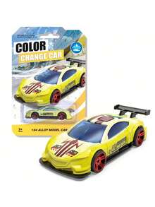 1pc Color Changing Alloy Car Model 1:60 Scale Alloy Racing Car Toy, Mini Color Changing Toy Sports Car, Perfect Birthday, Holiday, Halloween, Christmas Gift - Multicolor - View 12