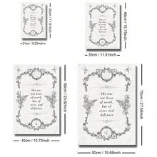 1pc Framed/Unframed Gothic Romantasy Quote Canvas Poster Celestial Dark Academia Wall Art Print Minimalist Bookish Witchy Painting For Book Lover,Living Room,Bedroom,Modern Home Decoration - Multicolor - View 7