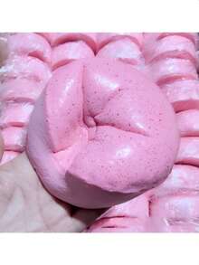 New Strawberry Mousse Cake Slow Rebound Stress Relief Squeeze Toy, Super Slow Soft Sticky Hands Feeling Pressure Relief - Multicolor - View 4