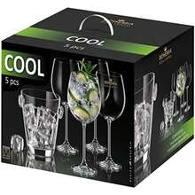 Bohemia Royal Crystal - Copa de cristal para Gin & Tonic de 820 ml. / 28.87 fl OZ. Set de 4 copas. (820 ml)(4 copas + Hielera (620 ml)) - Multicolor - Ver 2