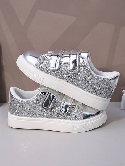 儿童运动鞋，幼儿运动鞋，新款春秋季纯色魔术贴休闲运动鞋，厚底透气男女童跑步鞋，校园休闲学生皮鞋