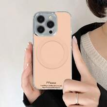 Ultra-thin magnetic coil For  Moto G85 45 34 60 50 Pro Fusion STYLUS  OPPO RealmE14 13 12 PRO PLUS TPU Material + Acrylic Back Cover, Magnetic Design, Convenient Charging, Creative and Personalized, Premium New Product, Phone Case - TMYKLCXK Transparente42NU - Ver 2