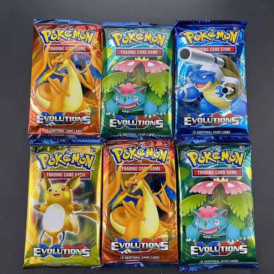 360/10pcs Pokemon Trading Cards, Including GX, Tag Team, Vmax, EX, Mega, Energy, Shining Pokemon Cards - Multicolor - View 1