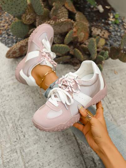 Women's Casual Sneakers, Non-Slip Soles, Fashion Versatile, Lightweight And Breathable; Comfortable Minimalist Athletic Shoes, Suitable For Outdoor Activities Such As Hiking And Trekking.