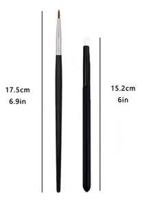 2支/套 精细眼线刷 + 锥形晕染刷，细节眼线刷，遮瑕刷，高光刷，眼部化妆刷，美妆工具，赠品 - 彩色 - 查看 11