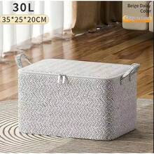 New 220L Big Size Clothes Storage Box With Cover Large Laundry Basket Organizer Bag Foldable - B 100ML - View 7