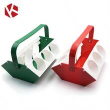 New Plastic 6-Slot Ice Chilled Beer Carrier Handle Holder, Bar Restaurant Home Outdoor Multicolor Beer Rack