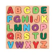 Best Selling Must-Have Gift! Wooden Alphabet & Number Shape Montessori Set, ABC Matching Cognitive Educational Learning Tool