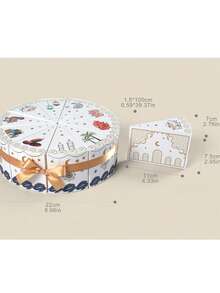 10 Eid Al-Fitr Gift Boxes, With Golden Ribbons, Containing Candy And Biscuit Packaging, Suitable For Ramadan And Eid Al-Fitr Decorations, Islamic Festival Gifts, Ramadan Presents, New Moon Patterns - Multicolor - View 3