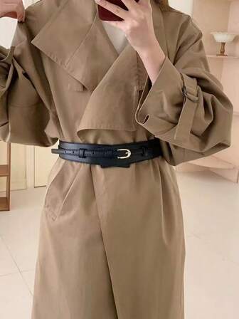 1pc Vintage Versatile Waist Belt For Women, Detachable Waist Strap For Coats, Slim & Elegant