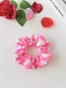 3pcs/6pcs Vintage Elegant Animal Element Hair Accessories Set, Including Animal Print Scrunchies, Lip, Heart, Bow Hair Tie, Suitable For Holidays, Parties, Dresses, Gifts, Daily Wear, Bohemian Style For Valentine's Day Valentine's Day Accessories Gift Head Accessories