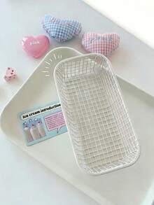 Minimalist Solid Color Hollow Multi-Function Storage Basket For Home Organization And Decor, Lightweight Bin With Versatile Uses In Kitchen, Laundry, Bathroom, Closet, Dorm And Office, Stackable And Space-Saving, Breathable Hollow Design With Easy Grip Handles, Perfect For Cabinets, Shelves, Countertops, And Tidy Living Spaces, Modern Simple Accent Item For Everyday Organization And Style - Multicolor - View 11