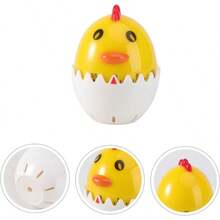 ULTECHNOVO 3 Piezas Temporizador de cáscara de Huevo mecánico Polluelo condujo Egg Timer Temporizador de Cuenta temporizadores de Cocina recordatorio de Cocina Metal Interior - 3 - Ver 5