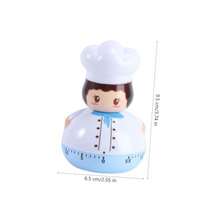 Amosfun 2 Piezas Temporizador mecanico pequeño Temporizador Digital Cocina pequeña es de Cocina Egg Timer mecánico Relojes Despertador para niños Chef - azulcielox2uds - Ver 2