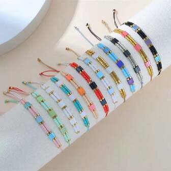 12 Peças Conjunto Moda Mexicana Olho Grego Sorte Cubo Cristal Trançado Pulseira Pingente Colar Jóias Presente para Meninas Atacado