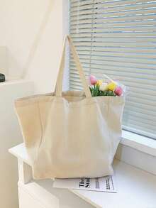 10件套 - 1个便携式多功能帆布手提袋，大容量购物旅行手提包，可重复使用的日常购物袋，可折叠帆布袋（适用于DIY绘画），肩背帆布手提袋，可重复使用的手提包，帆布手提袋，适合日常使用和旅行，多隔层学生手提包，非常适合海滩，旅行帆布手提袋，理想的圣诞礼物 - 彩色 - 查看 5