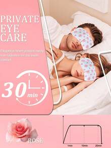 5/10/20/30/50pcs Pack Pink Rose Scented Steam Eye Mask, Moisturizes Eye Area, Relieves Fatigue, Relaxes Mind & Body, Suitable For Those Who Use Computers, Phones & Other Electronics For Long Hours, Students, Office Workers, Business Travelers, Night Owls. Ideal Valentine's Day, Birthday Gift For Boyfriend/Girlfriend - Pink - View 7