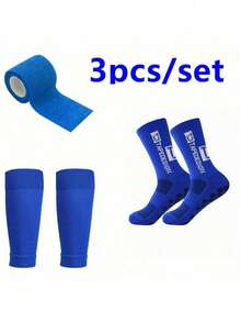 1 Set Unisex Sports Socks & Leg Warmers, Anti-Slip Soccer Socks, Anti-Slip Socks (Style 3)