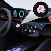 2 Pcs Push To Start Button Cover, Girly Pink Flower Car Accessories Resin Cute Car Decorations For Women, Universal Engine Start Stop Button Decor - / - 查看 7