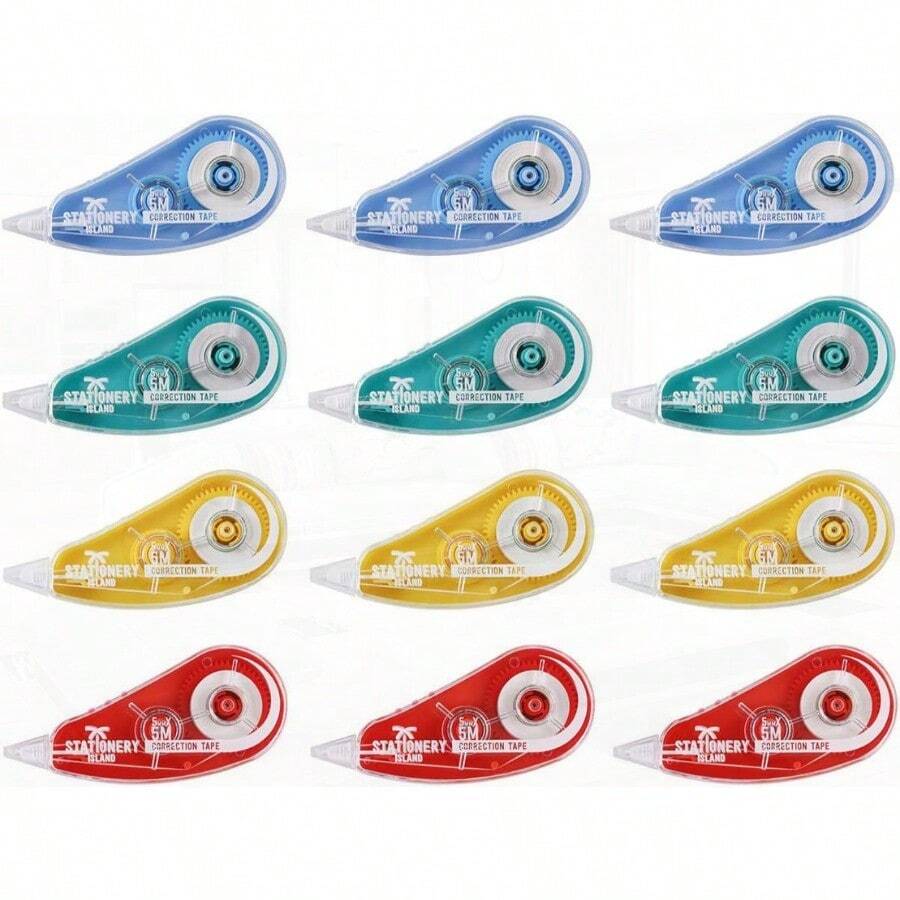 Stationery Island Correction Tape - Cinta correctora 5 m x 5 mm 12 unidades - 12 - Ver 1